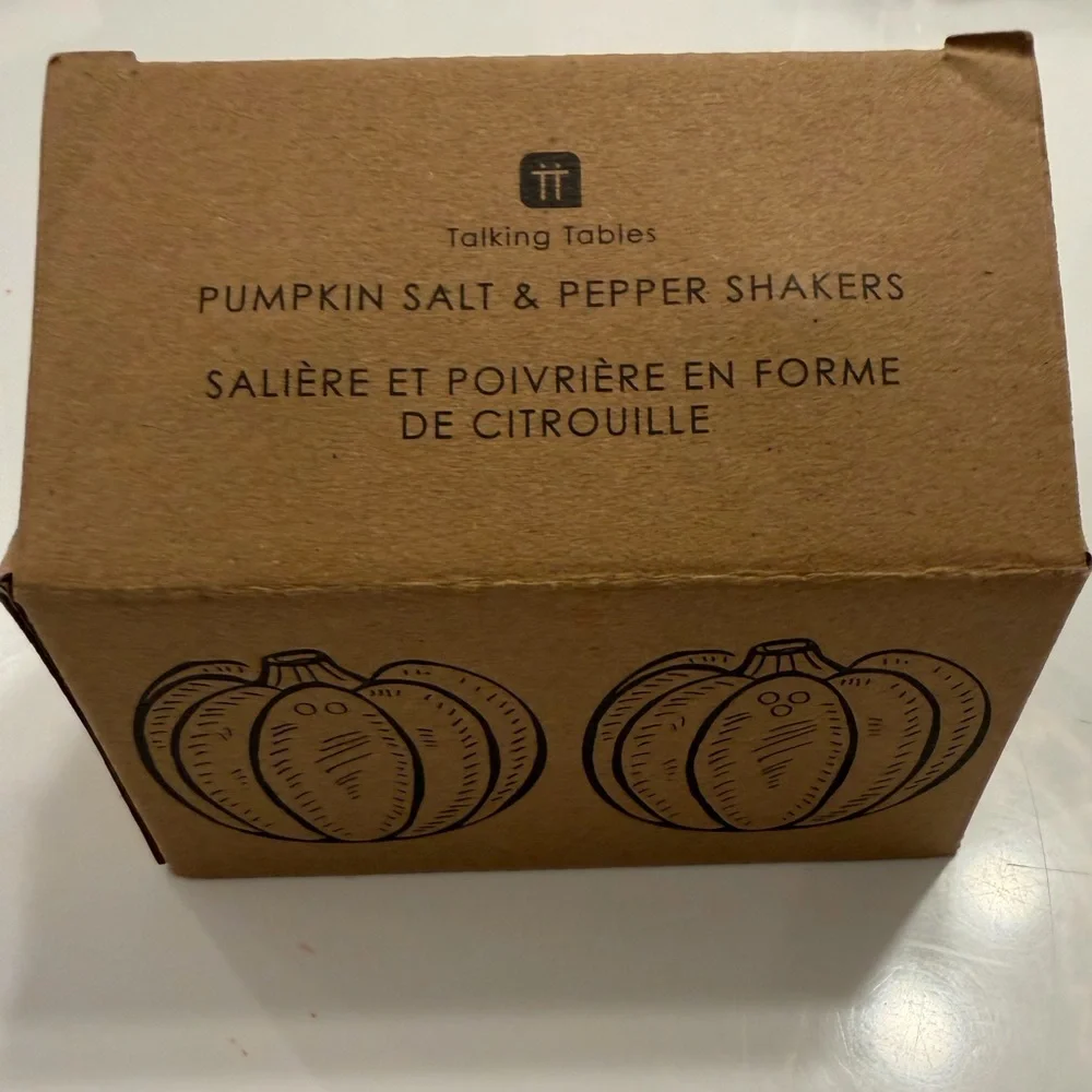 Talking Tables White Pumpkin Salt & Pepper Shakers